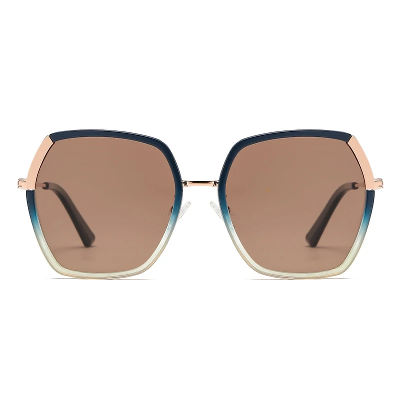 AGP PARIS Women's Square Acetate Polarized Lens UV400 Sunglasses
