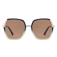 AGP PARIS Women's Square Acetate Polarized Lens UV400 Sunglasses