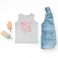 The Juniper Shop - Beach Elements Outline Toddler Graphic Tank