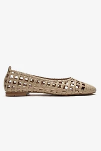 Prologue Shoes Womens Elvaris Woven Ballet Flat