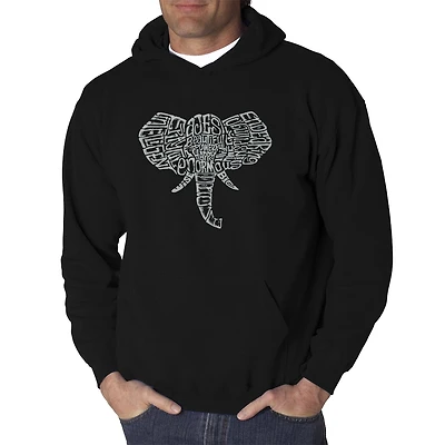 LA Pop Art Tusks - Men's Word Hooded Sweatshirt