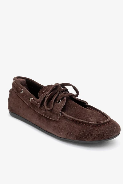 Forever & Always Womens Serelis Leather Lace Up Loafer