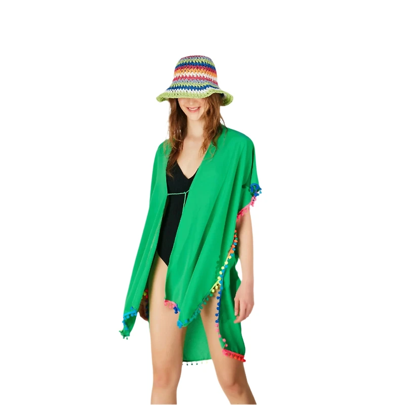 Wear Sierra Women's Colorful Tassel Beach Dress