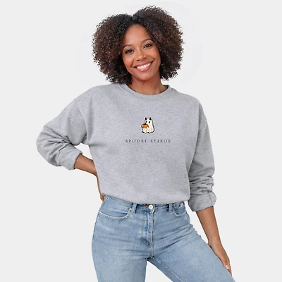 Simply Sage Market - Women's Graphic Sweatshirt Spooky Season Pumpkin Ghost