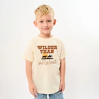 The Juniper Shop - Wilder Than West Bold Youth Short Sleeve Graphic T-Shirt