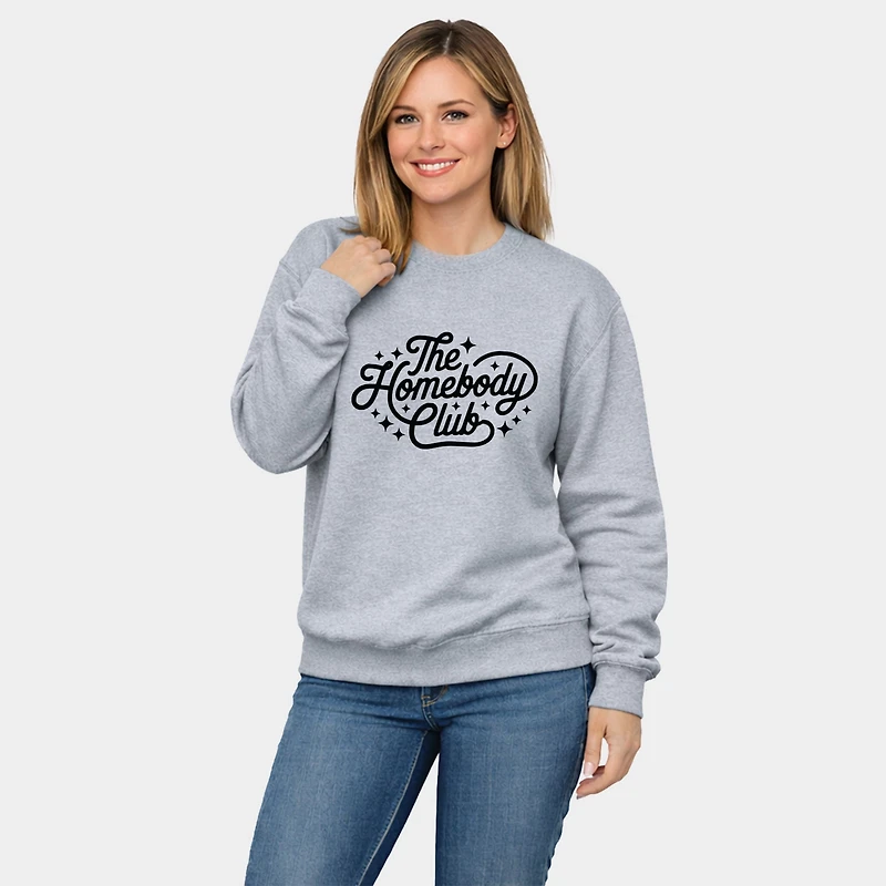 Simply Sage Market - The Homebody Club Cursive Stars Women's Graphic Sweatshirt