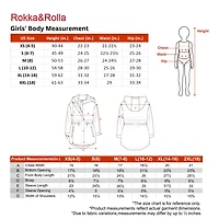 Rokka&Rolla Little & Big Kid Girls Casual Hooded Trench Coat Jacket