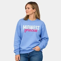 Simply Sage Market Midwest Princess Puff Women's Graphic Sweatshirt