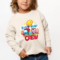 the Juniper Shop - Toddler Graphic Sweatshirt Leo Truck Egg Hunt Crew