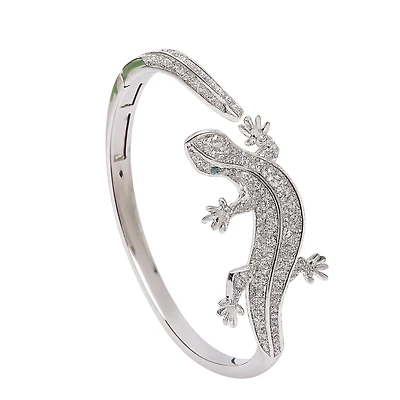 AGP PARIS Womens Diva Lizard Cuff Bracelet