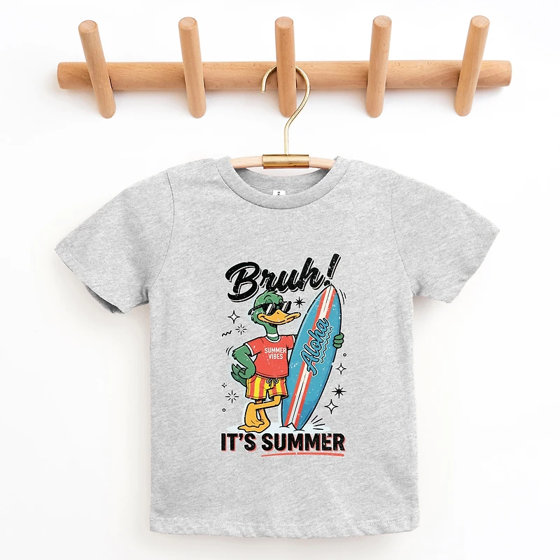 The Juniper Shop - Youth Short Sleeve Graphic T-Shirt Bruh! It's Summer Duck