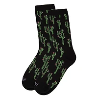 MeMoi Cactus Bamboo Blend Crew Socks