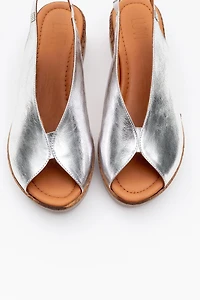 Forever & Always Womens Blom Leather Platform Sandals