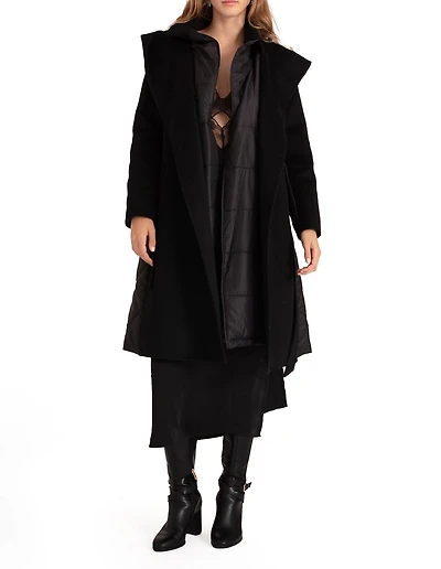 Belle & Bloom Womens Walk Me Home Convertible Coat