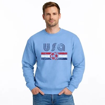 Simply Sage Market - Men's Graphic Sweatshirt USA Soccer Flag