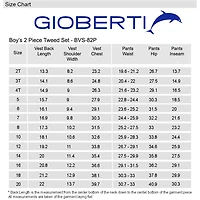 Gioberti Boy's Tweed Plaid Vest and Pants Set