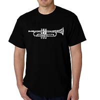 LA Pop Art Men's Word T-Shirt - Trumpet