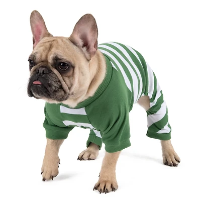 Leveret Dog Cotton Holiday Striped Pajamas