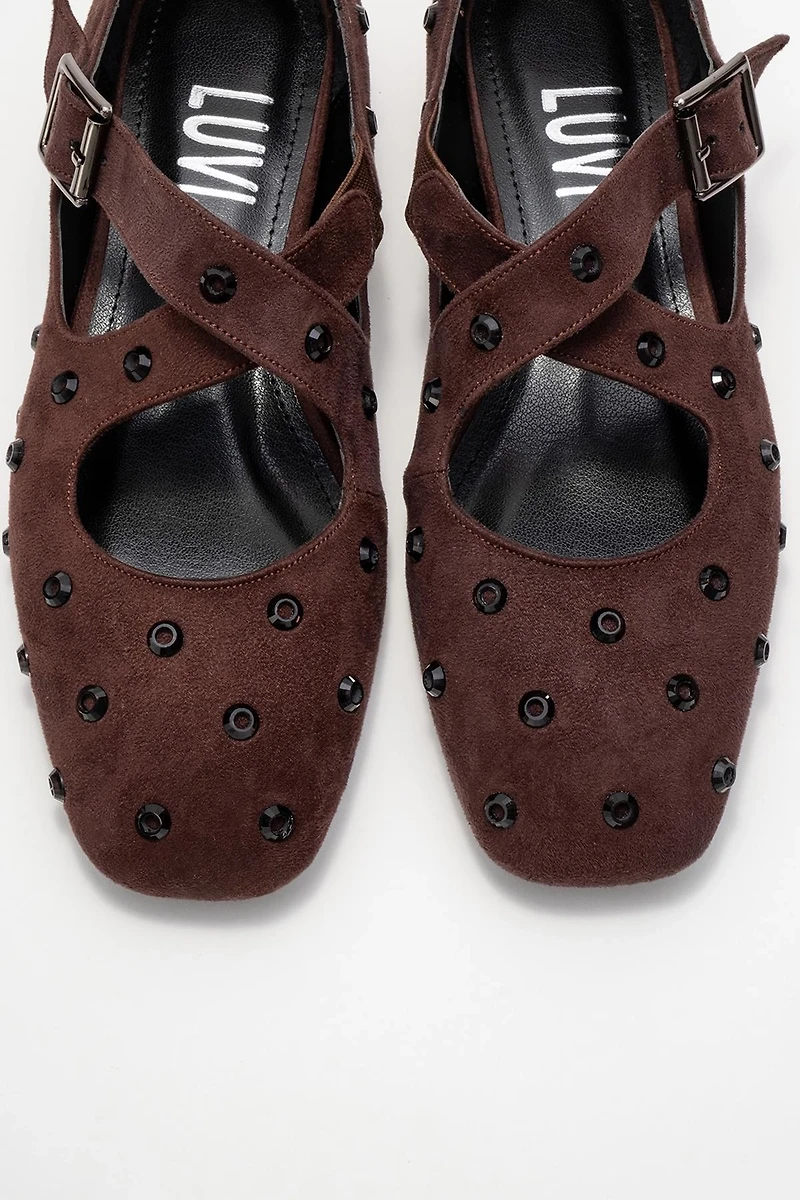 Prologue Shoes Womens Addison Cross Strap Mary Jane
