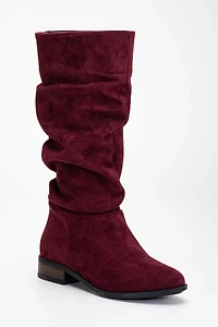 Forever & Always Womens Maribel Knee High Slouch Boots