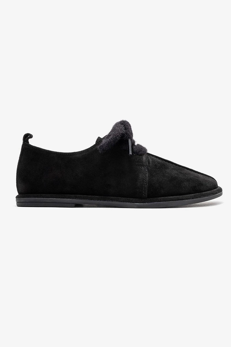 Forever & Always Womens Denora Leather Lace Up Shoes