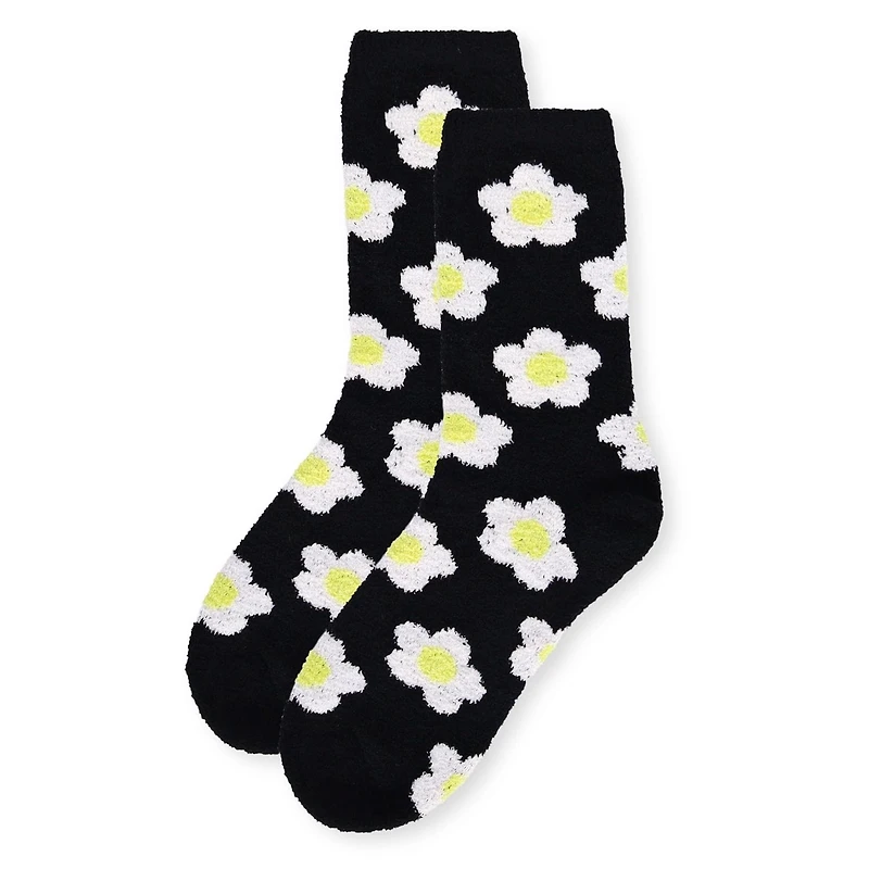 MeMoi Women's Daisy Super Soft Cozy Crew Socks