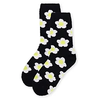 MeMoi Women's Daisy Super Soft Cozy Crew Socks