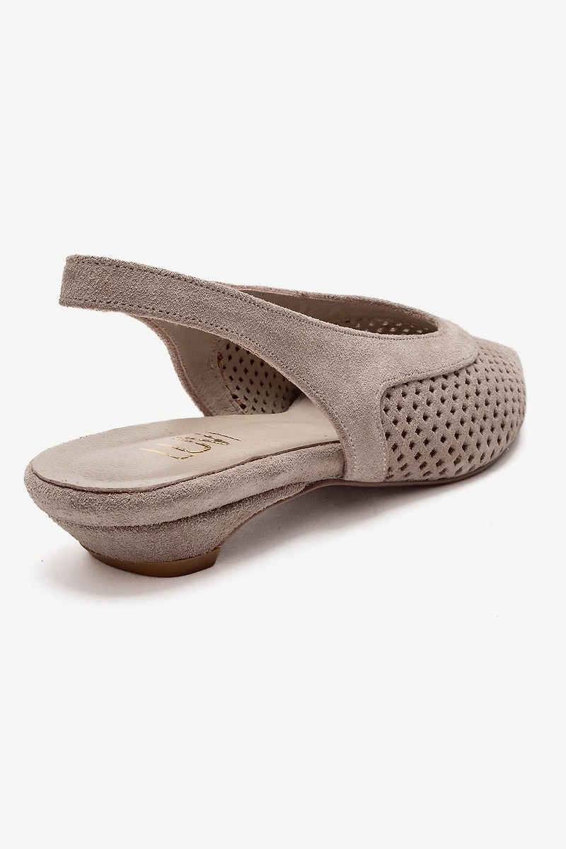 Forever & Always Womens Lieve Leather Slingback Pump