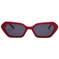 AGP PARIS Women's Futuristic Angular Micro Acetate Polarized Lens UV400 Sunglasses