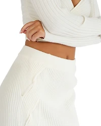 Belle & Bloom Womens All My Life Knit Midi Skirt
