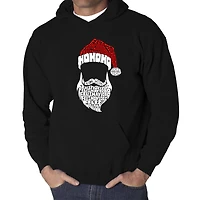 LA Pop Art Feliz Navidad Santa Claus - Men's Word Hooded Sweatshirt