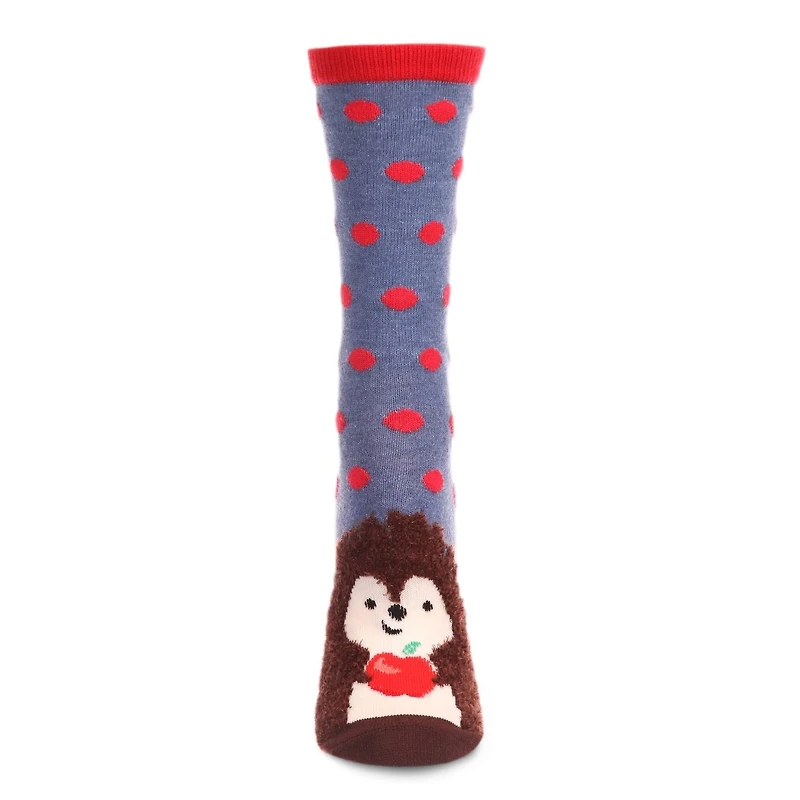 MeMoi Women's Foot Pet Porcupine  Crew Socks