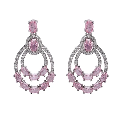 AGP PARIS Womens Diva Double Layered Drop Earrings