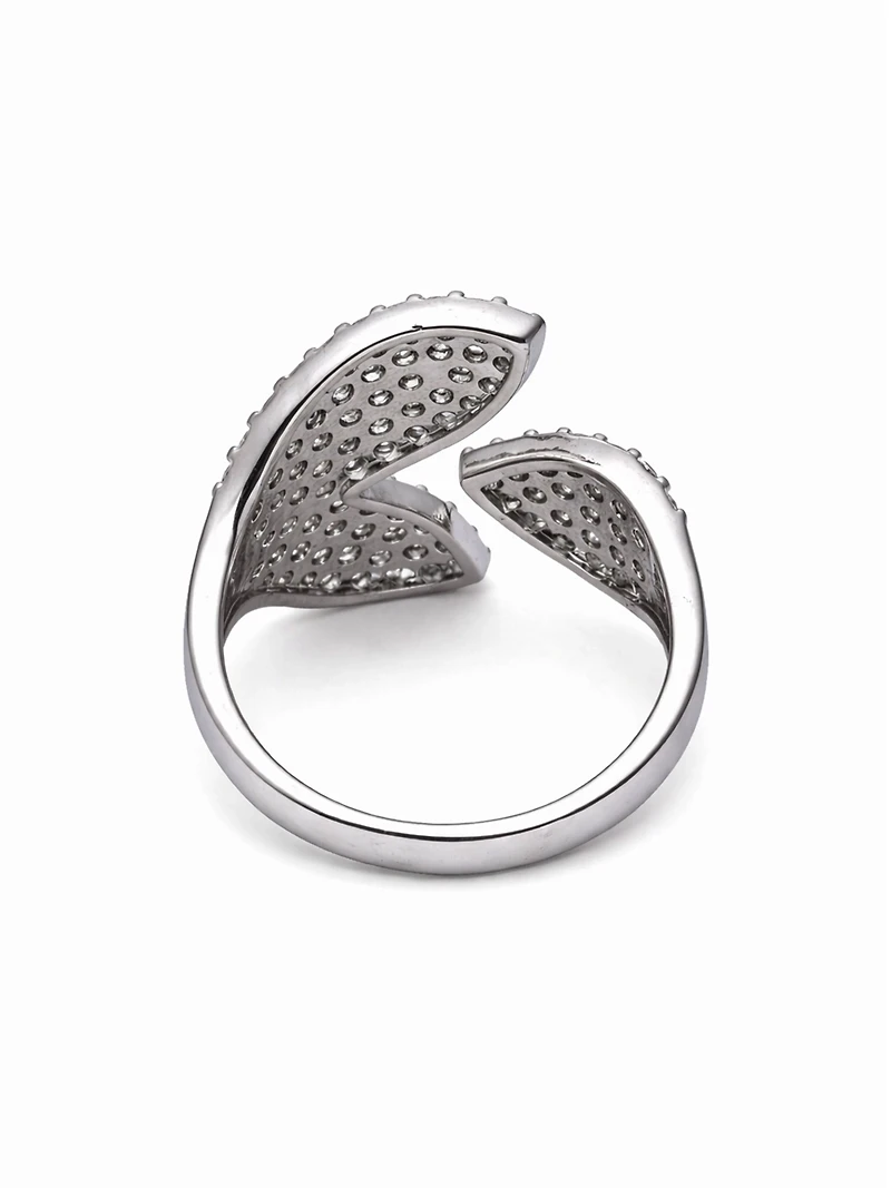 AGP Paris Women's Abstract Pave Open Ring