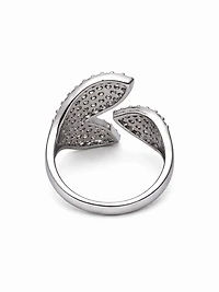 AGP Paris Women's Abstract Pave Open Ring