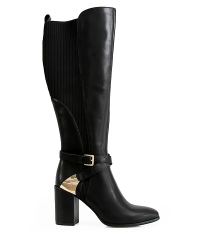 Belle & Bloom Womens Breton Knee High Leather Boots