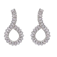 AGP PARIS Womens Diamond Dust Drop Earrings