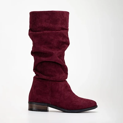 Forever & Always Womens Maribel Knee High Slouch Boots