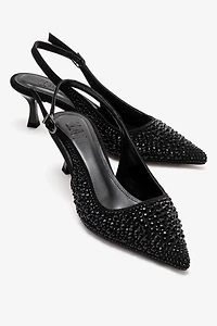 Prologue Shoes Womens Thea Slingback Pointed Toe Pump