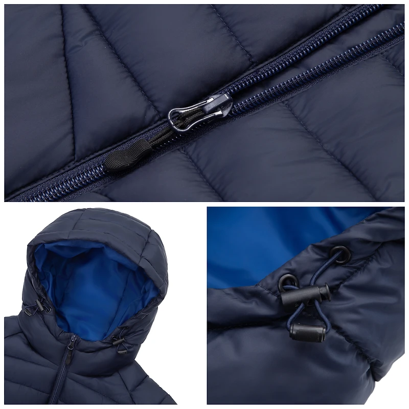 Rokka&Rolla Mens Lightweight Padded Puffer Jacket
