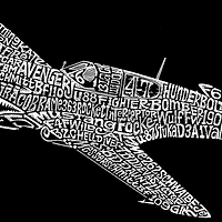 LA Pop Art Men's P-40 Word T-Shirt - 100% Cotton, Crew Neck