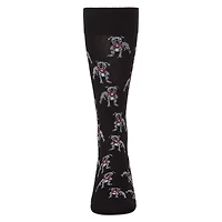 MeMoi Men's American Bully Dog Bamboo Blend Crew Socks