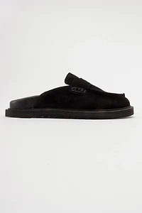Forever & Always Womens Laven Suede Leather Mules