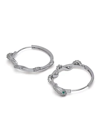 AGP PARIS Womens Serpent Hoop Earrings