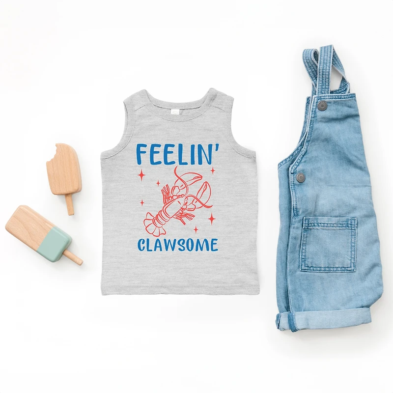 The Juniper Shop - Feelin' Clawsome Lobster Toddler Graphic Tank
