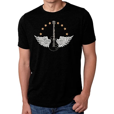 LA Pop Art Men's Cotton/Poly Blend Word T-Shirt - Country Female Singers