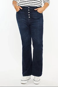 Kancan Women's Plus High Rise Bootcut Jeans Teresa