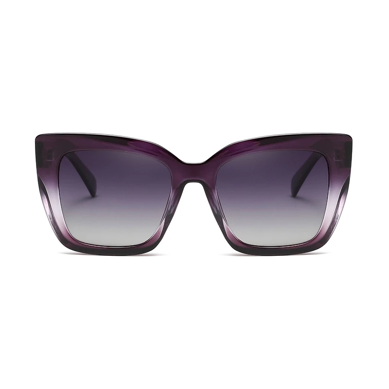 AGP PARIS Women's Bold Cat Eye Acetate Polarized Lens UV400 Sunglasses