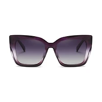 AGP PARIS Women's Bold Cat Eye Acetate Polarized Lens UV400 Sunglasses