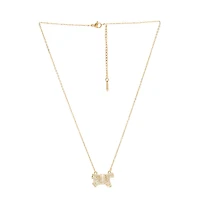 AGP PARIS Womens Graceful Bow Pendant Necklace
